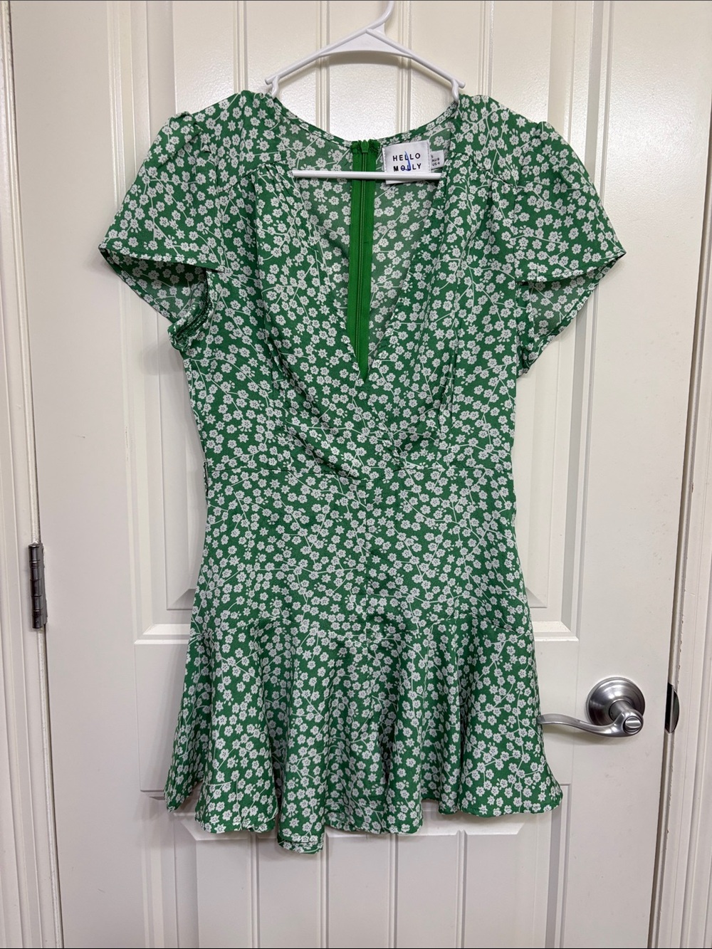 Hello Molly Green‎ Daisy Faux Wrap Mini Romper